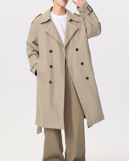 Classic Double-Breasted Trench Coat