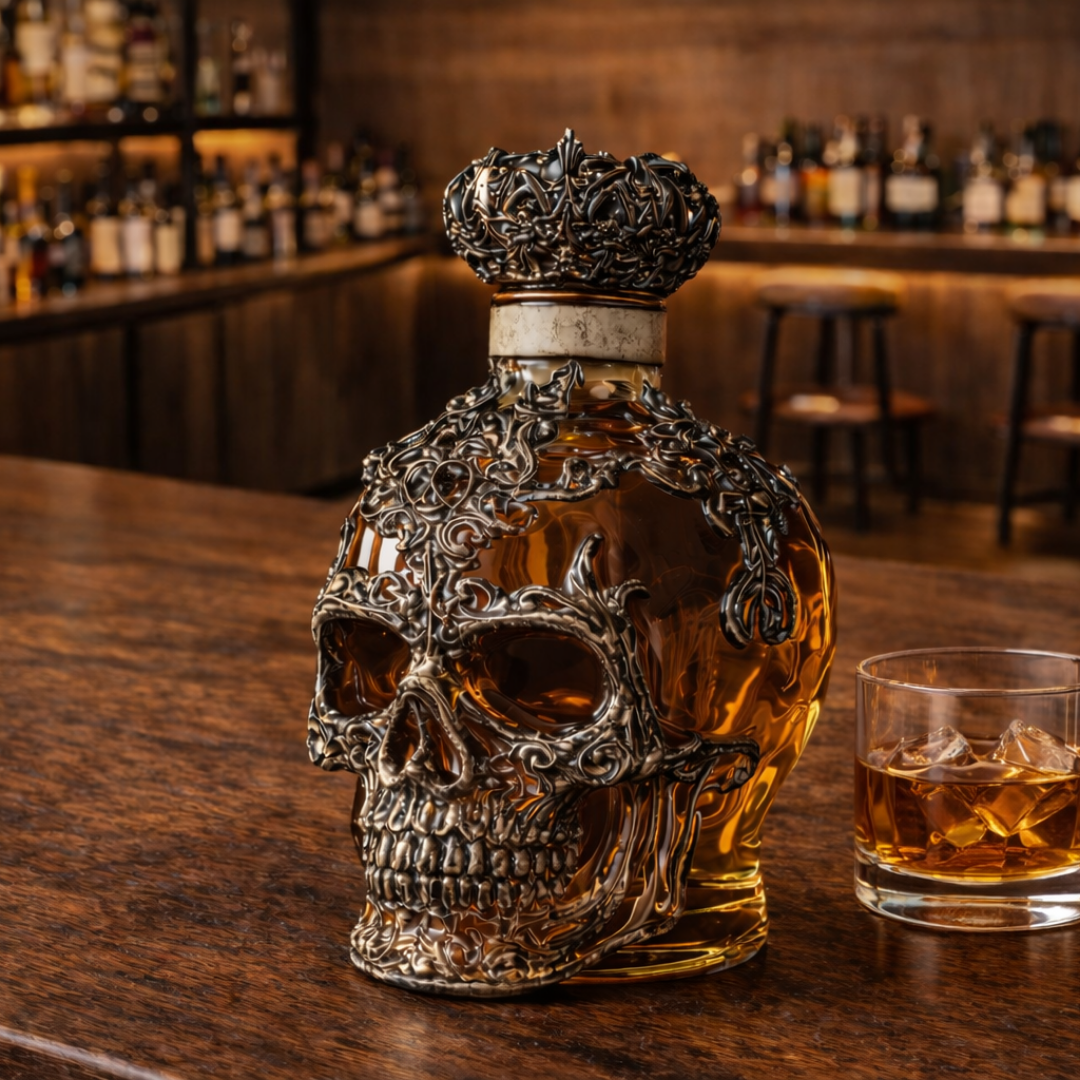 Bottiglia da Whisky - Edizione Teschio
